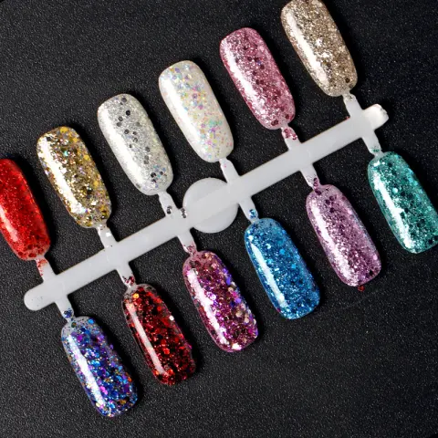 Glitter Phototherapy Nail Polish Glue Removable Sequins