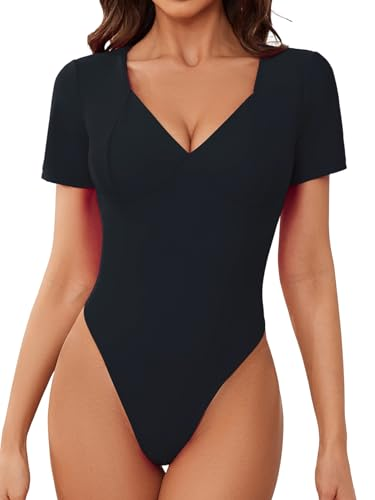 Women's T shaped Bottoming Backless V neck Strap Jumpsuit Black - Shop at LoveMi