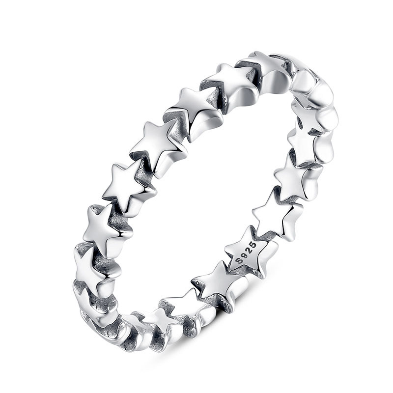 Fashion Simple Sterling Silver Star Ring