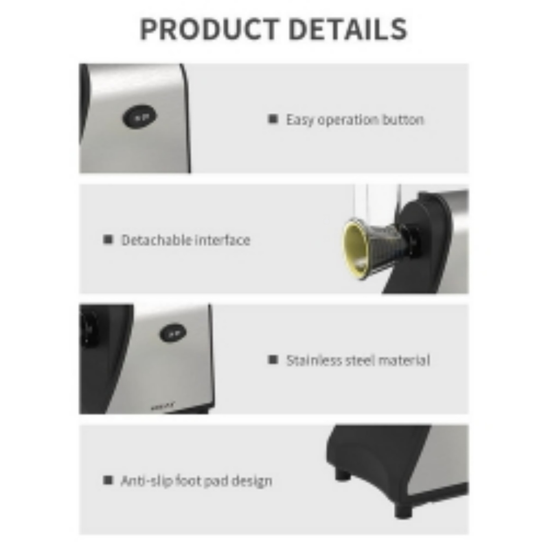 1 0 0W Electric Grater Vegetable Food Rotary Drum Grater Chopper Slicer MAX CUT 5