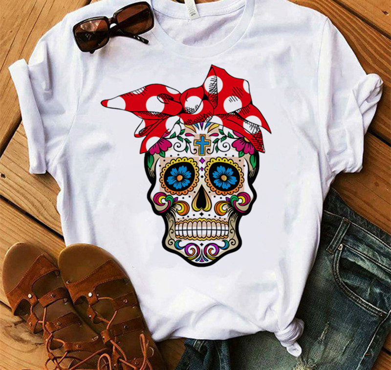 Title 21, Ladies Fashion Skull Top T-shirt Hip Hop Retro ...