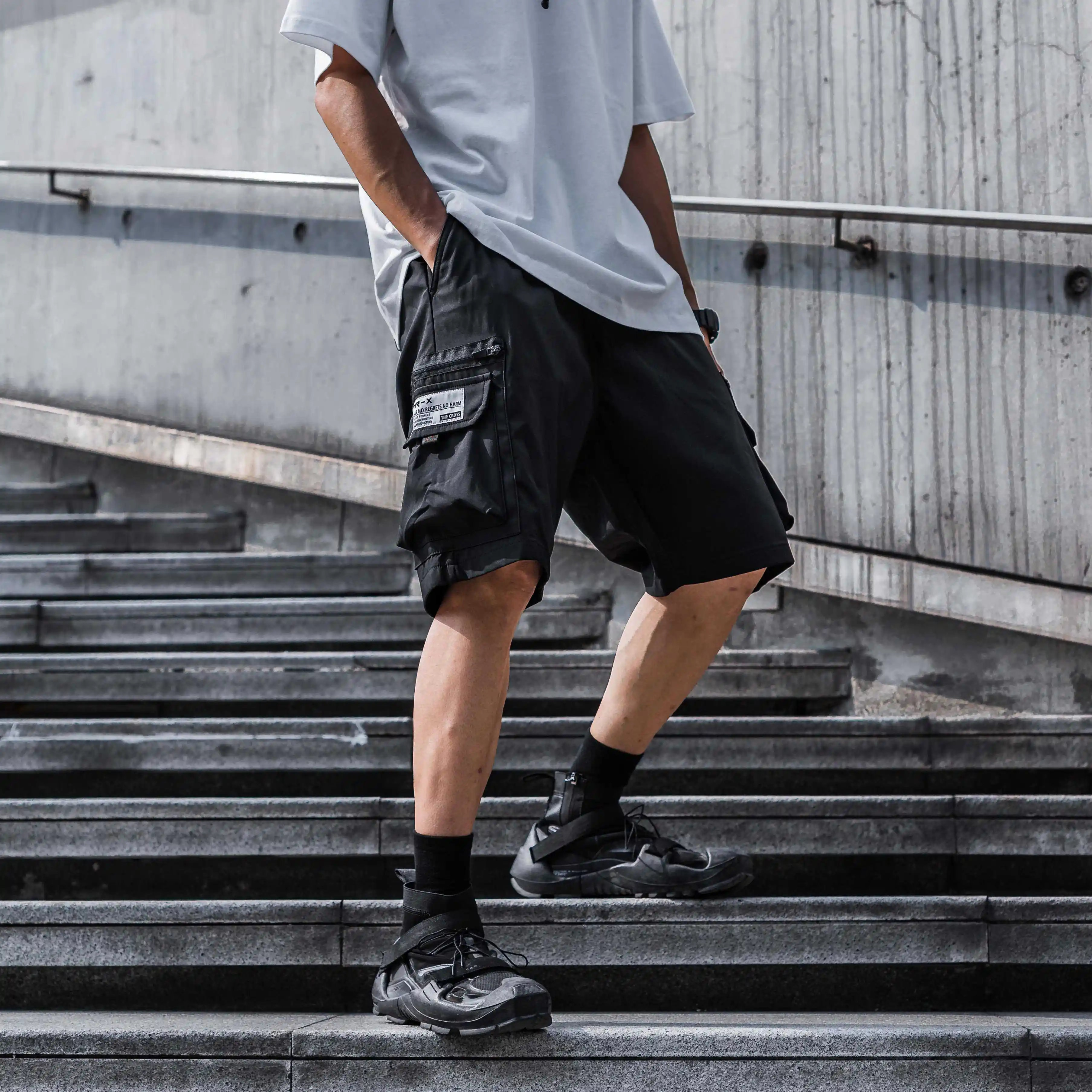 Workwear Men's Loose Casual Street Dark Large Size Shorts
