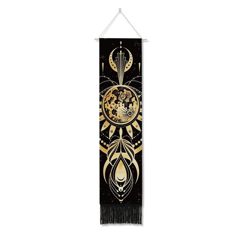 Seven Chakras Series Decorative Cloth Tapestry Bohemian Style Tassel Painting Living Room - 3Color