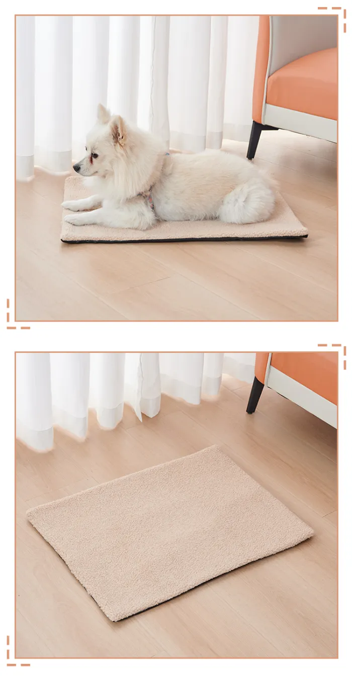 Self-Warming Pet Pad, Soft Plush Thermal Mat for Cats and Dogs, No Electricity Needed (60 x 45 or 95 x 65 cm) - detail photo 1
