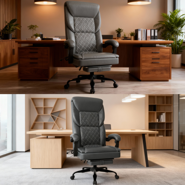Gaming Chair, Office Chair With Inflatable Lumbar Support, Ergonomic Comfortable Wide Computer Chair With Footrest And Linked Soft Armrests, High Back 3D Enveloping Seat Cushion thumbnail 4