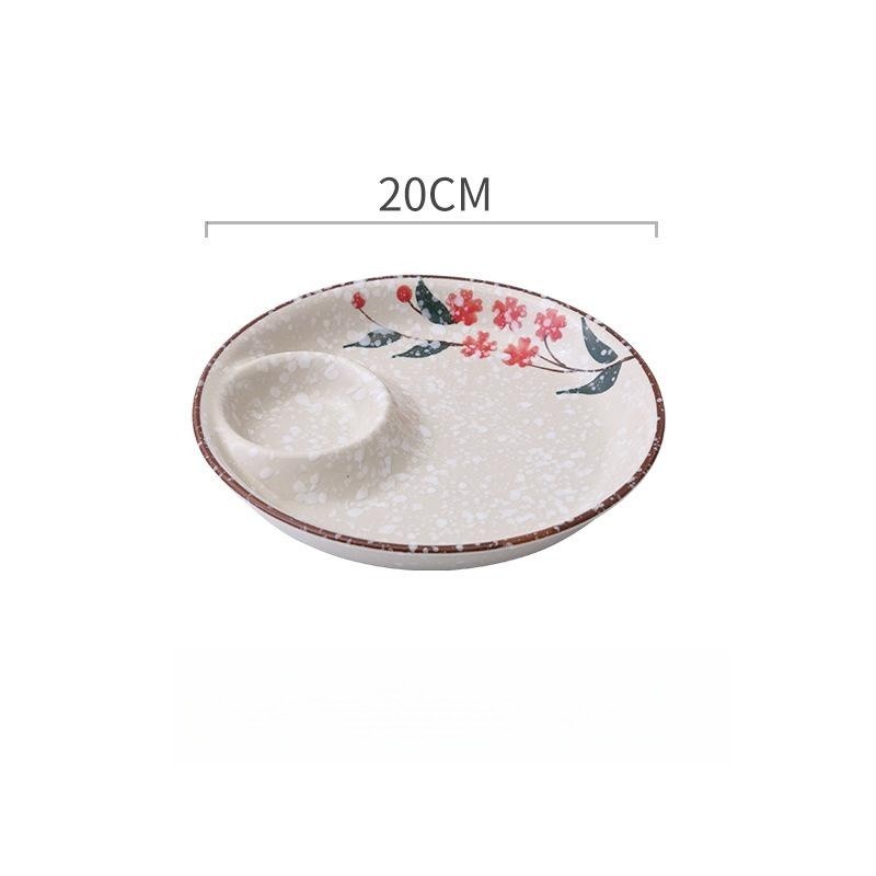 Title 1, Ceramic Dumpling Plate With Vinegar Dish Househ...