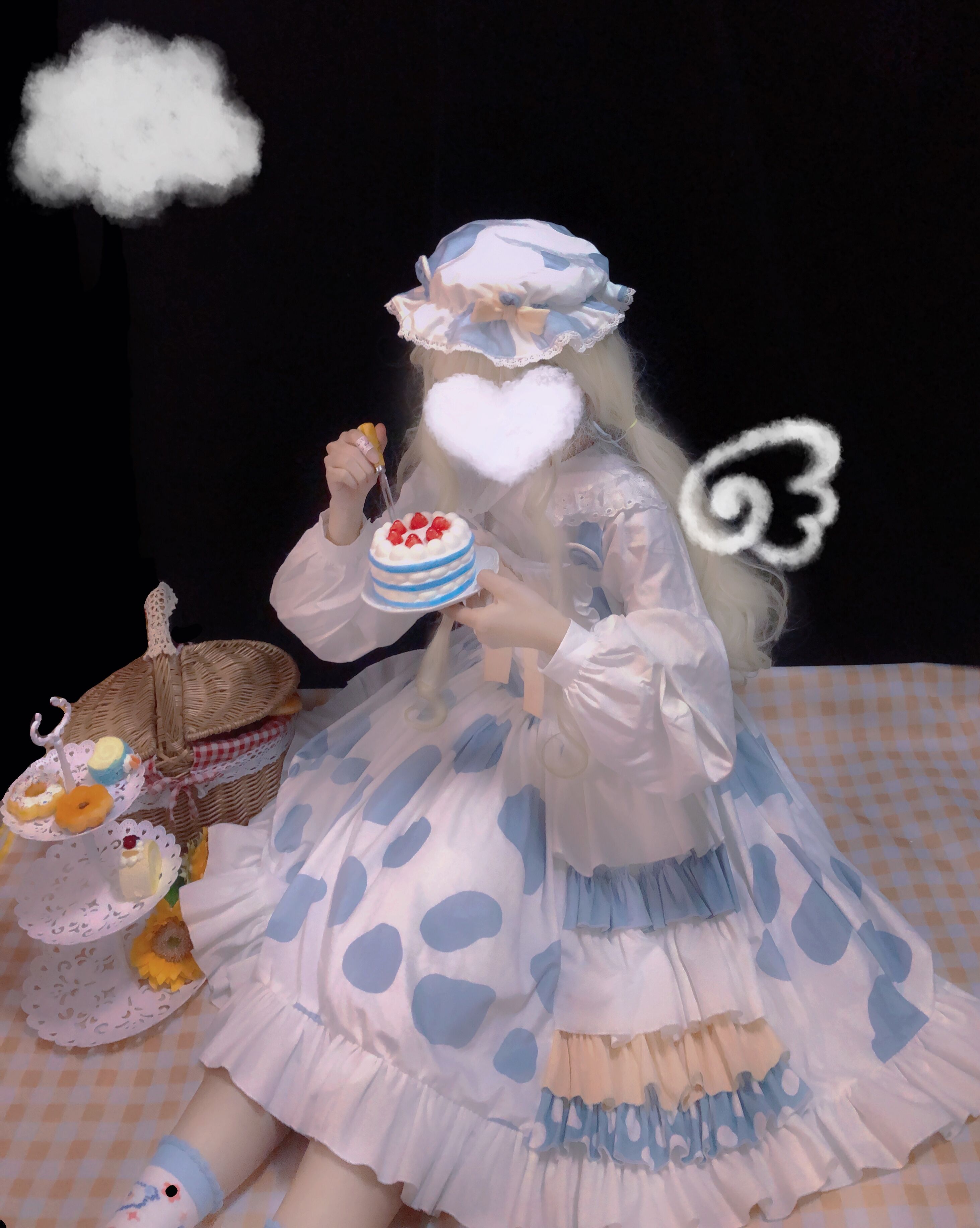 Girls Original Design Lolita Strap Jsk Dress