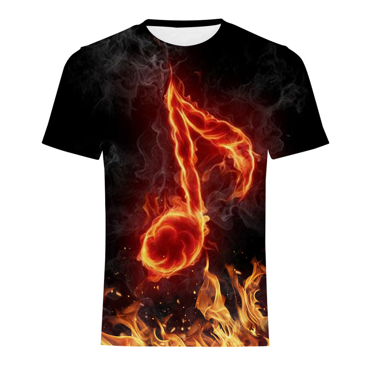 Title 14, Camiseta Masculina Casual com Estampa Digital G...