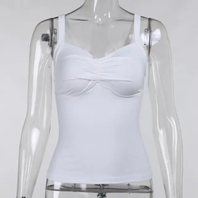 Summer European And American Slim Camisole White - Shop at LoveMi