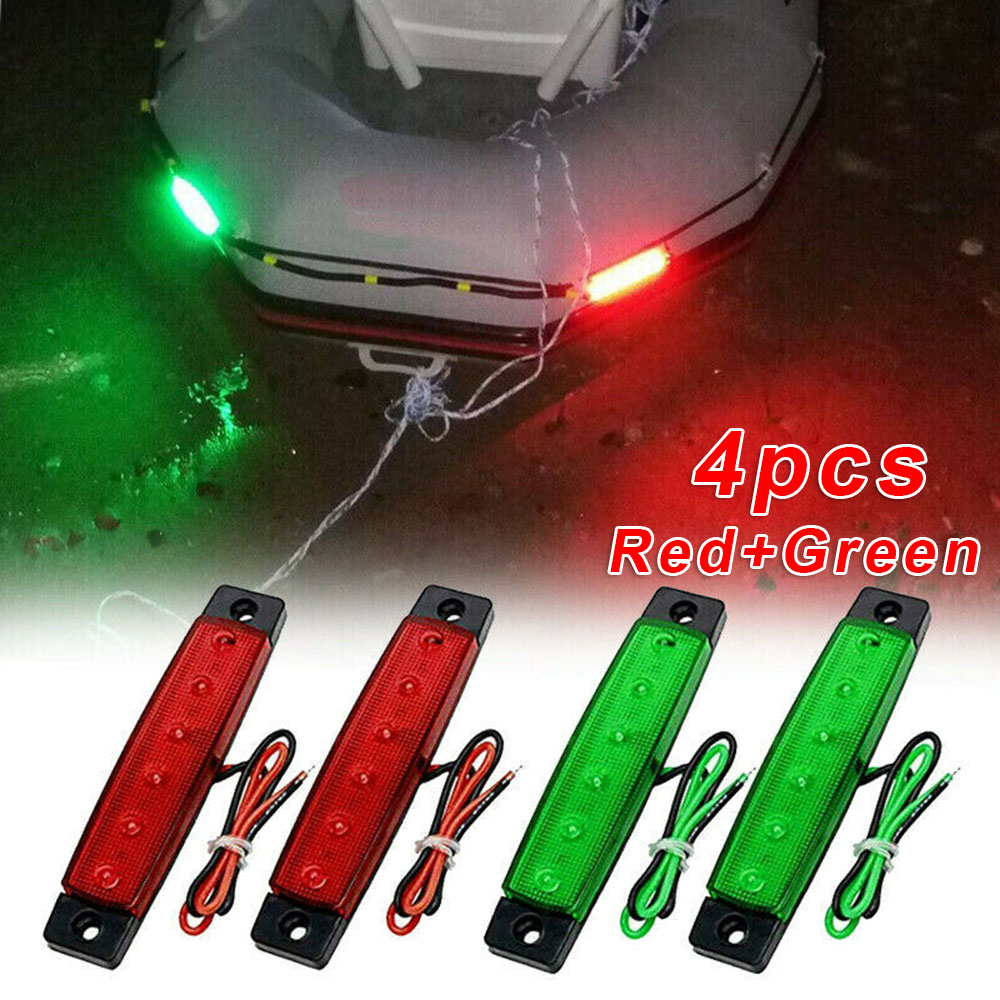 2pcs red and 2pcs green