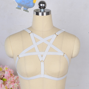 Title 5, Elastic harness body chain, five-pointed star b...