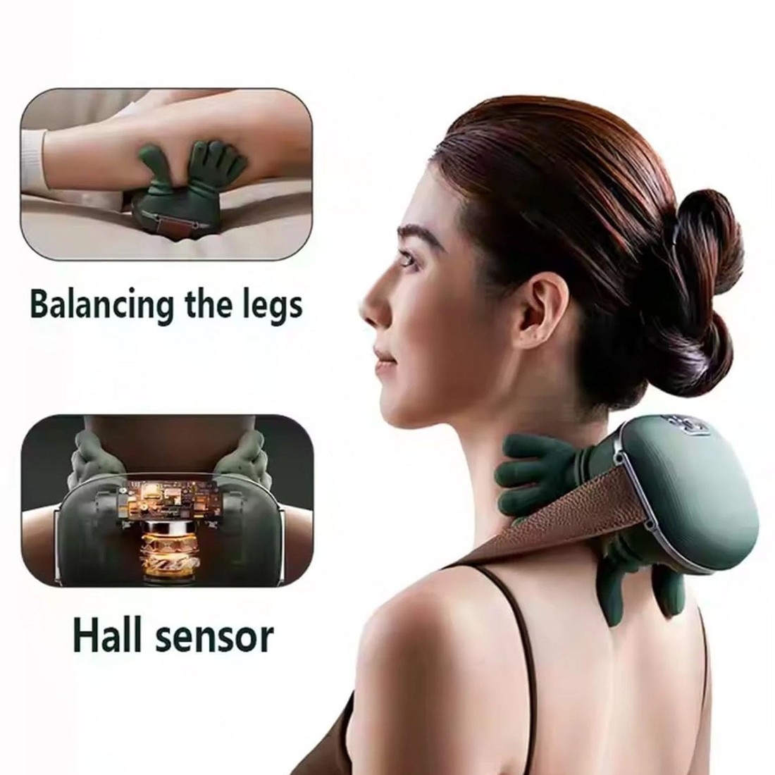 Neck Shoulder Massager With Heat Massagers Deep Tissue 4D Kneading 3 Speed — image 2