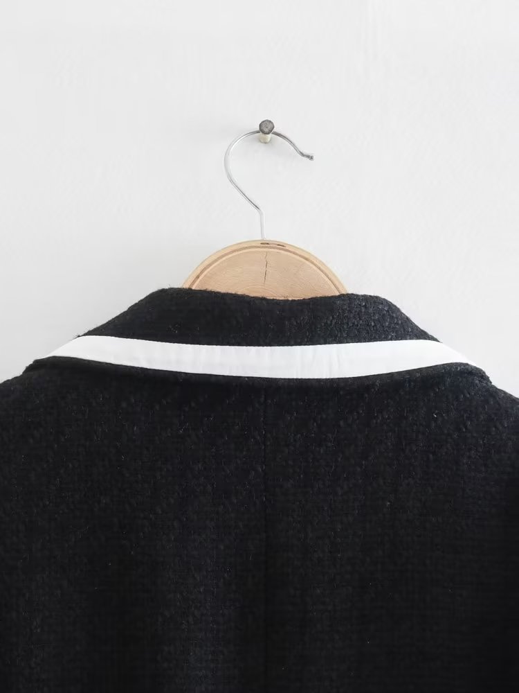 Women's Temperament Collision Texture Loose Blazer