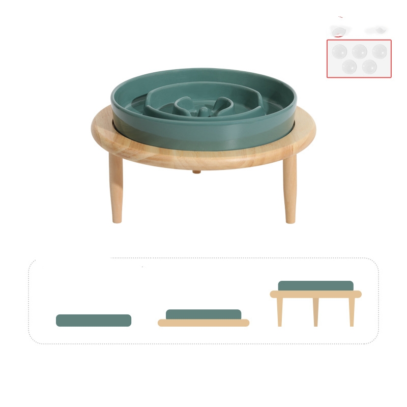 Bowl With Rack Dark Green