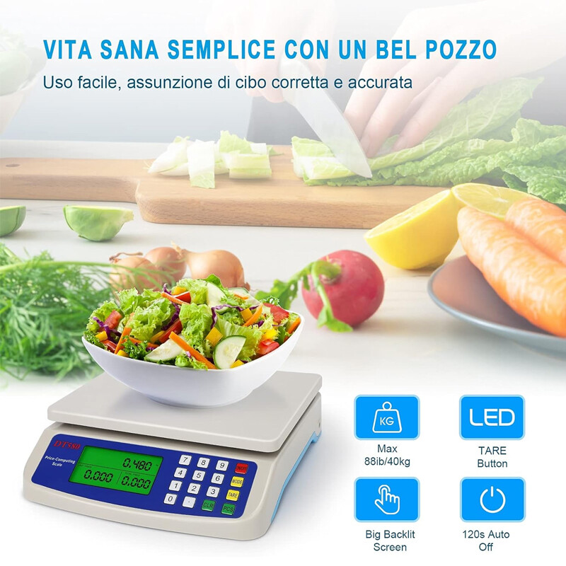 30KG Platform Commercial Weighing Scale Digital-Electronic Price Shop Retail UK — image 7