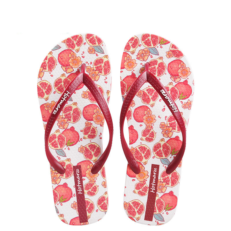 Flip Flops Women's Summer Exterior Couple Non slip Wine - Shop at LoveMi