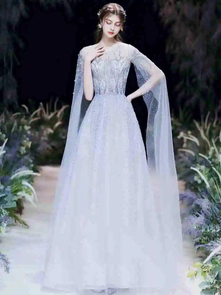 High-end Engagement Evening Dress Light Luxury Niche