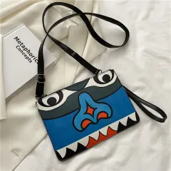 New Fashion Temperament Bag, Clutch Envelope Bag, Printed Shoulder Bag, Graffiti Stitching Diagonal Bag - View 1