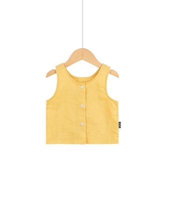 Hemp Lightweight Top Baby Ramie Top Vest Pants Split