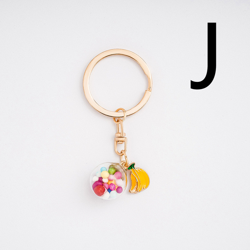 Cartoon Girl Heart Keychain Simple Jewelry Bag Ornaments