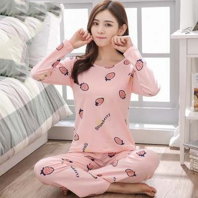 Title 21, Long sleeve pajamas for women in autumn and win...