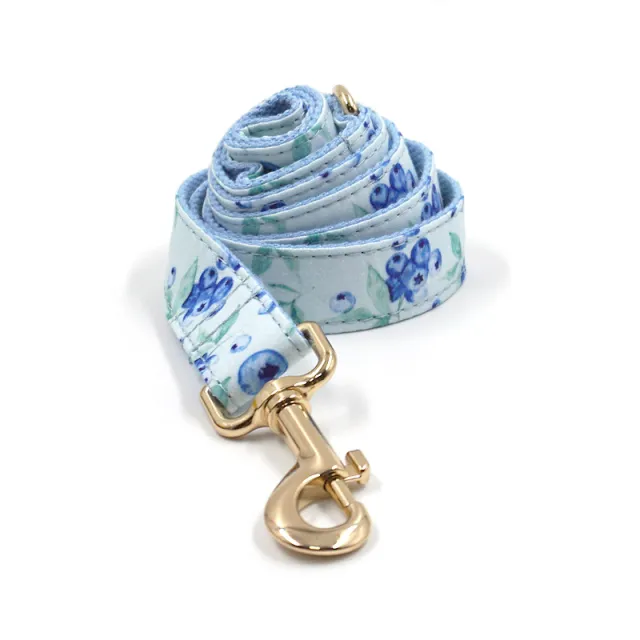 Cute Blueberry Print Pet Out Chest And Back Leash Set Leash - Shop at LoveMi