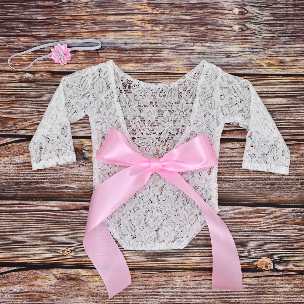 Title 4, Newborn Photography Clothes Tie With Bow Tie La...