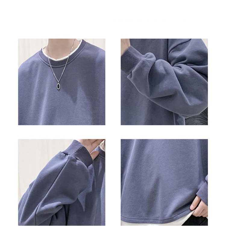 Men's Loose Round Neck Pullover T-shirt