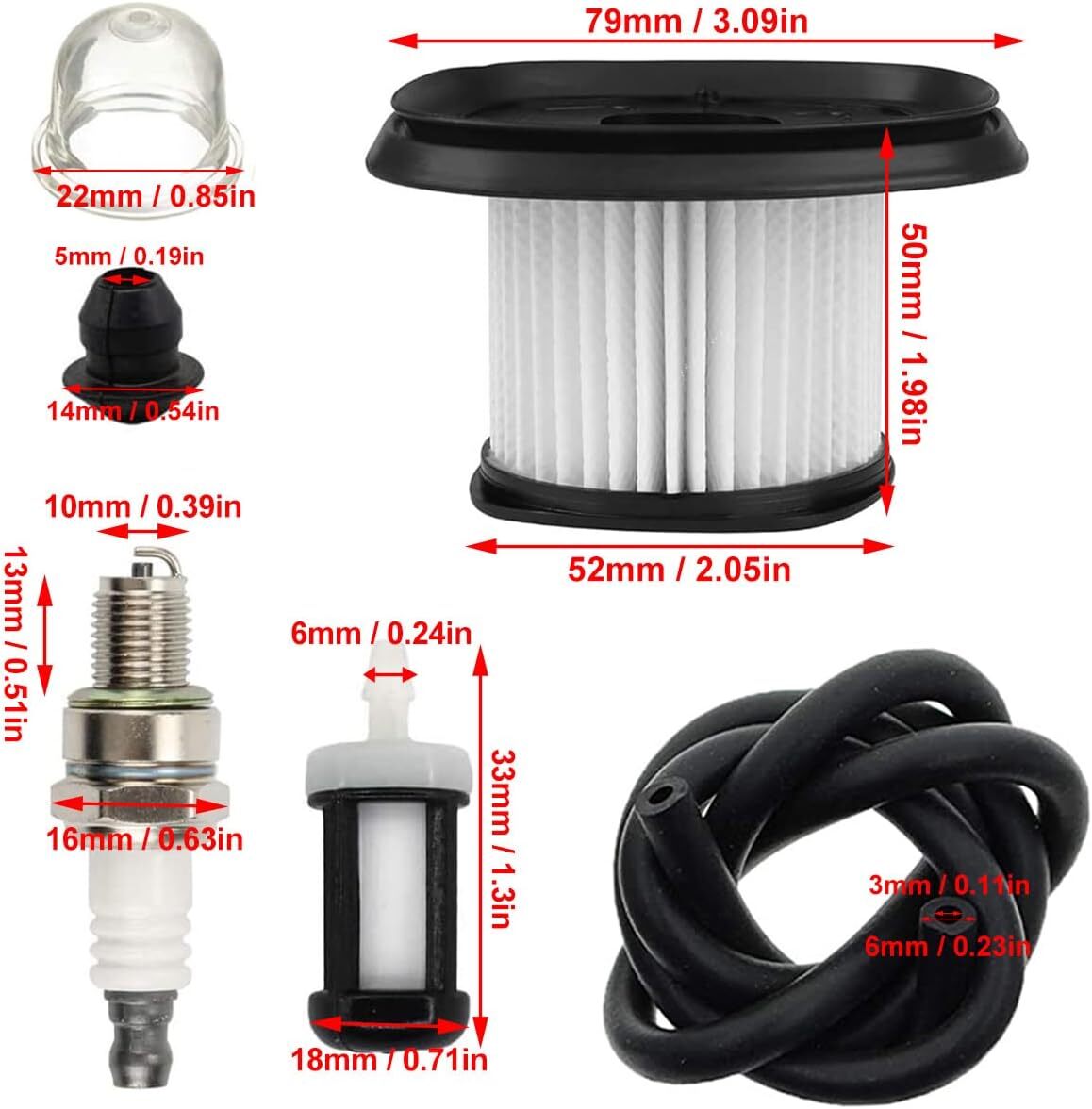 Carburetor Air Filter Kit For STIHL SH86 SH86C BG86C BG86CE BG86Z Leaf Blower — image 3