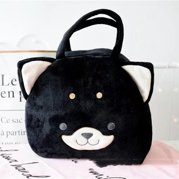 Title 3, Cartoon Three-color Akita Shiba Inu Plush Hand Bag