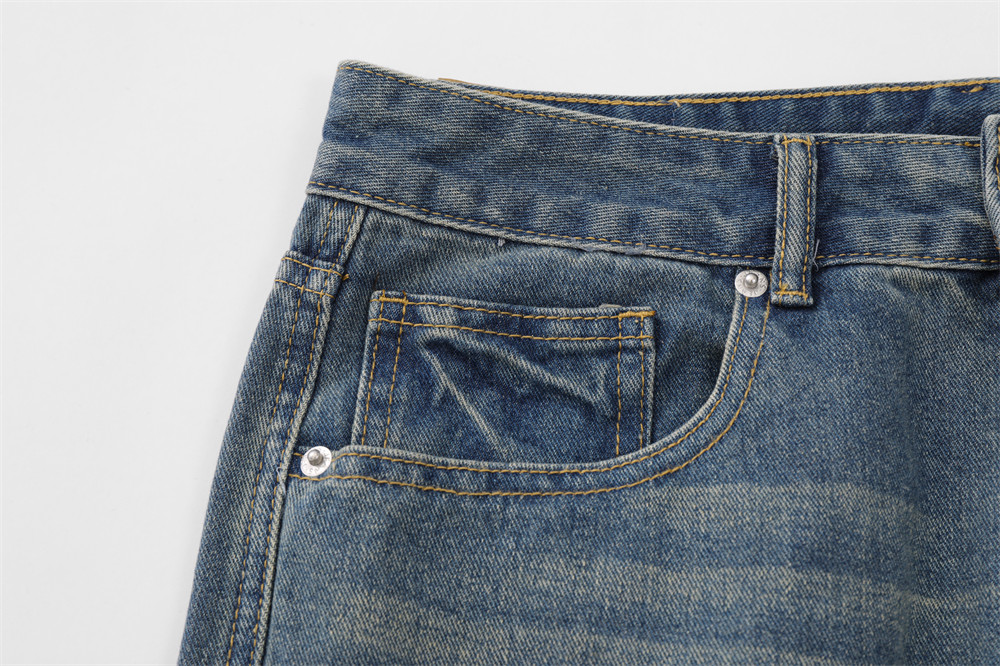 Zipper Slit Jeans Men's Vibe High Street Beauty