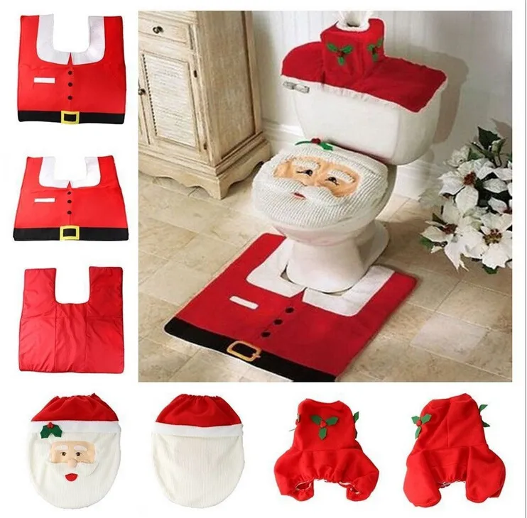 Christmas Style Printed Bathroom Toilet Set – image 10
