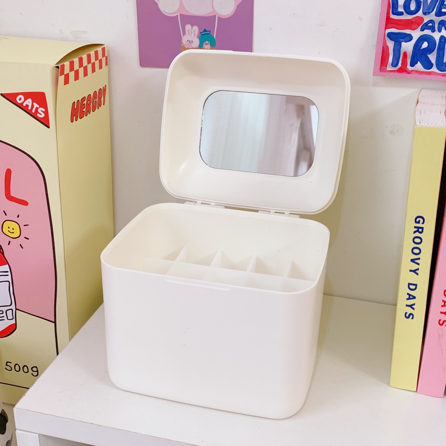 Transparent Multi-layer Rotating Storage Box Cosmetic Desktop Dust-proof Jewelry Storage Rack - 26
