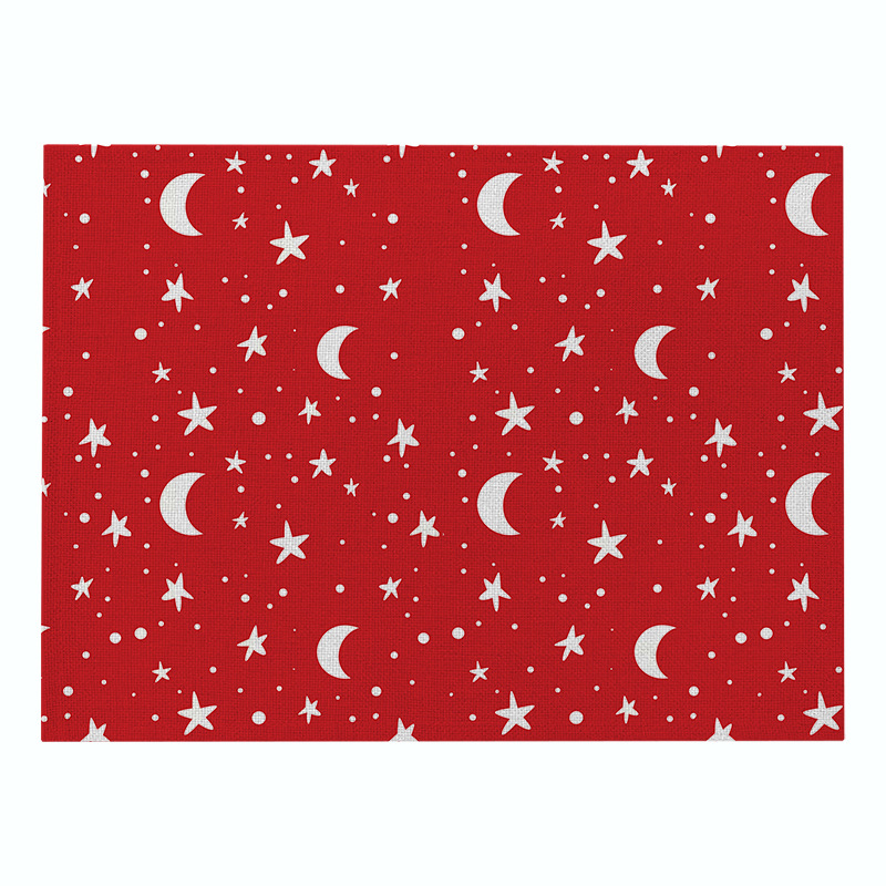 Title 11, Christmas Red Series Cotton And Linen Placemat