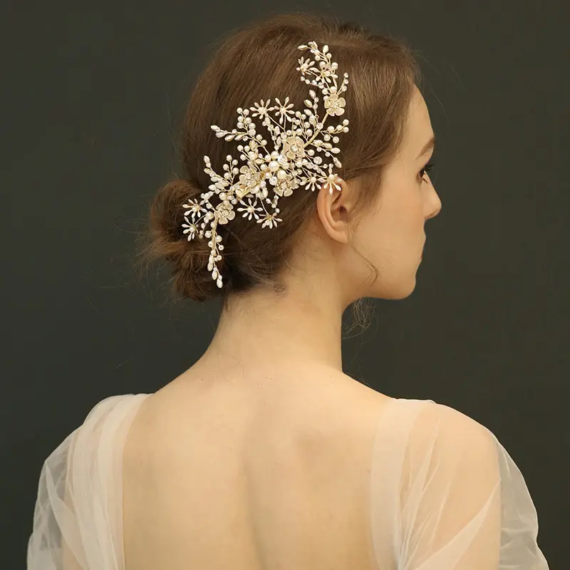 Bridal Headdress Handmade Hair Carson Tied Women's