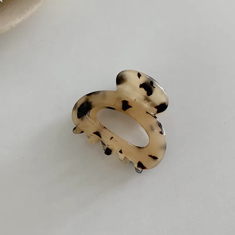 Back Head Small Size Hair Jaw Clip Elegant Hair Pin Hairware - Light Hawksbill