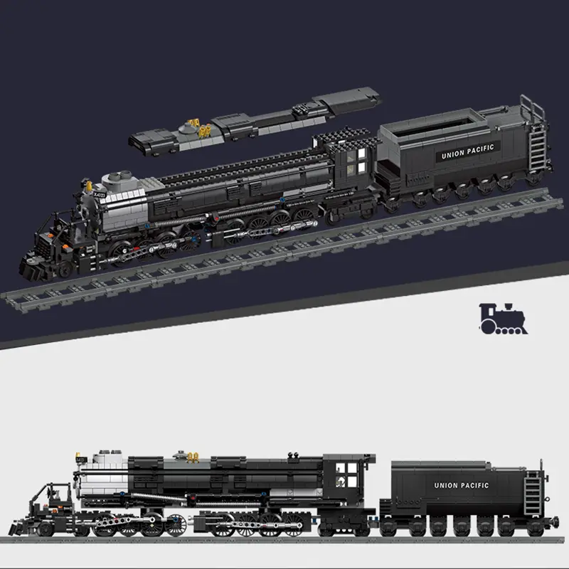 Small Particle Assembly Steam Train Building Block Toy