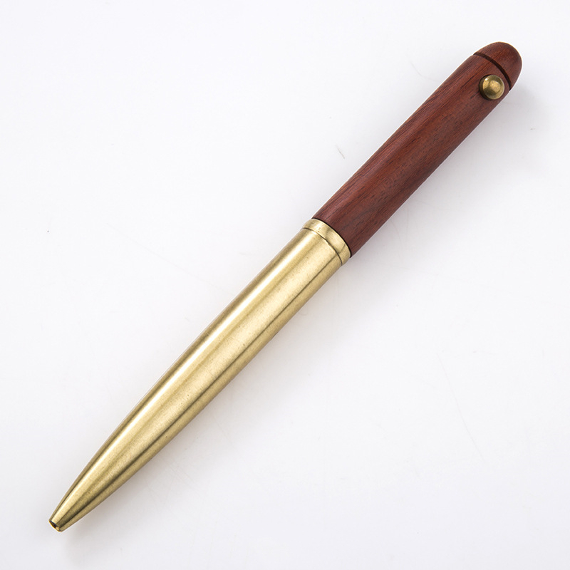 Office Brass Spinning Ballpoint Pen 1
