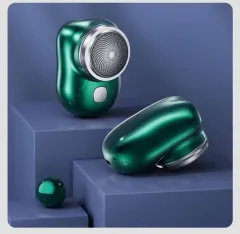 Shaver Upgrade 6 Blade Portable Mini Charger Travel Electric Shaver - Green - View 1