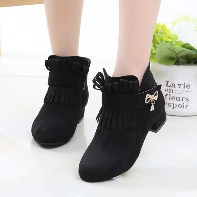 Spring And Autumn Martin Boots Black - Shop at LoveMi