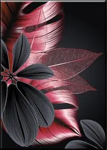 Modern Simple Black Gold Plant Flower Triptych Decorative Painting 1Style - Shop at LoveMi