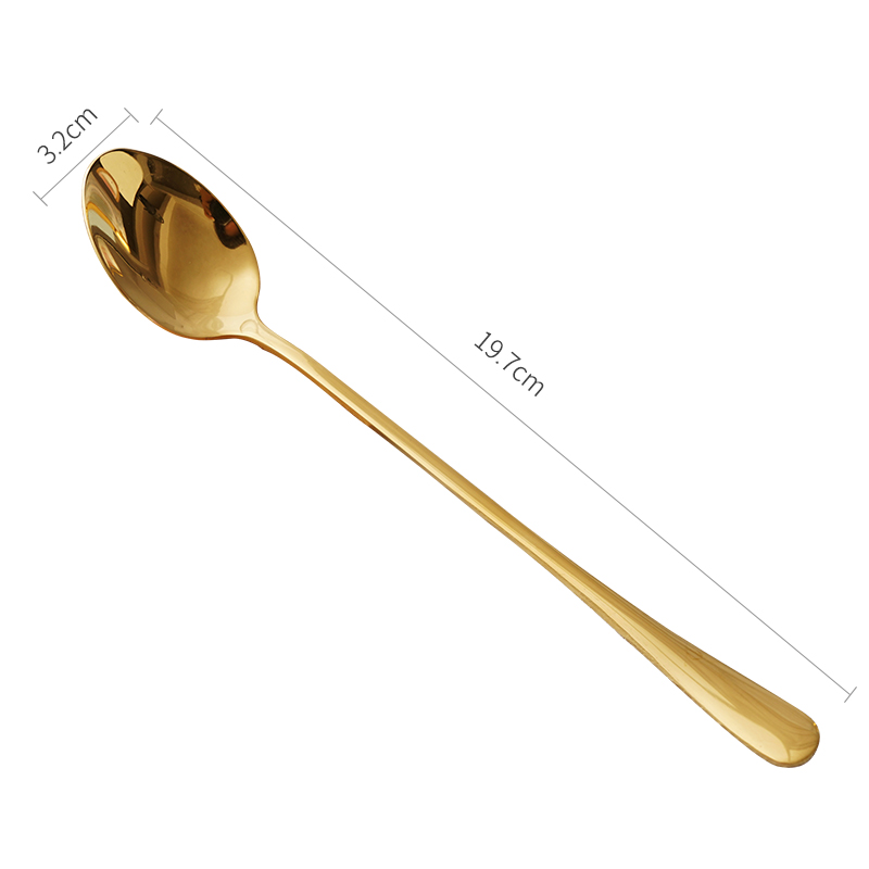 Longhandled spoon golden