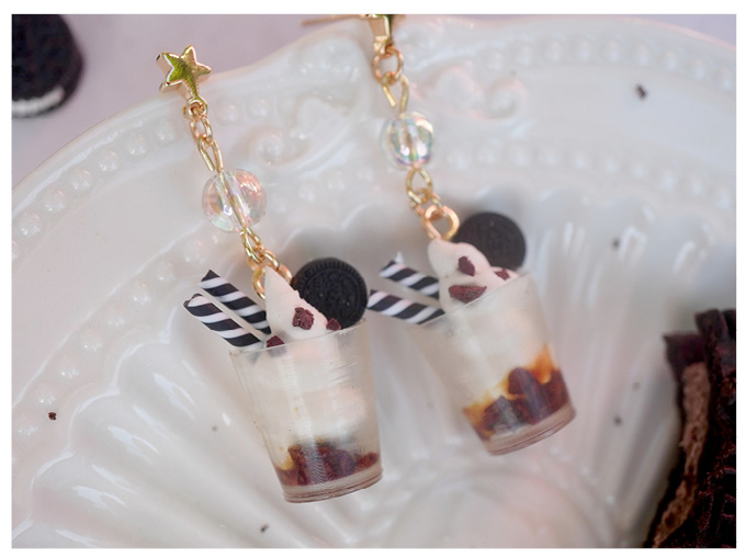 Personalized Food And Play Cute 925 Silver Earrings