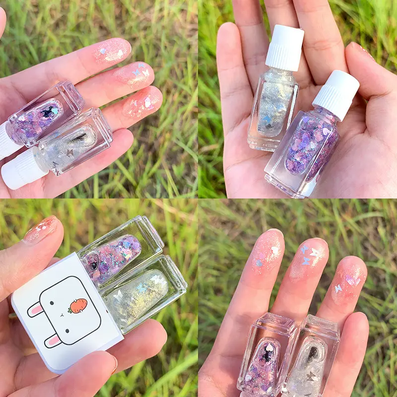 Gemini Nail Polish Water-based Bright Face Peeling