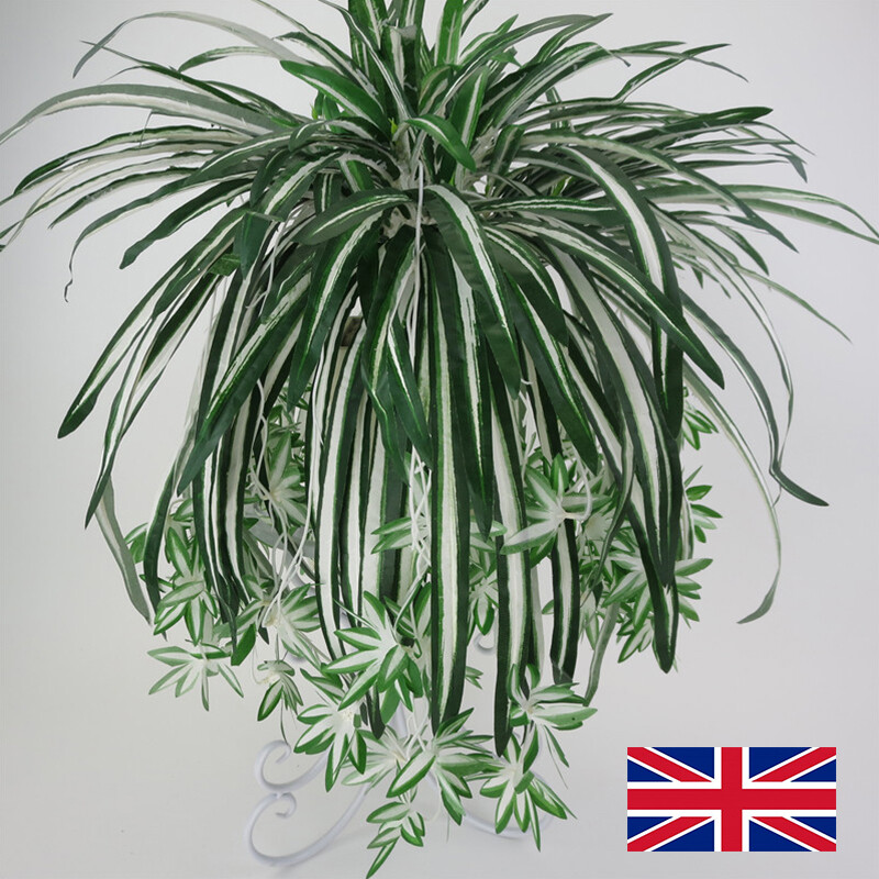 Hanging Artificial Flowers Spider Plant Chlorophytum