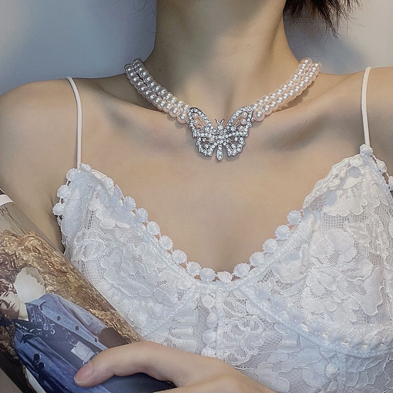 European And American Retro Banquet Clavicle Chain Necklace Hepburn Style