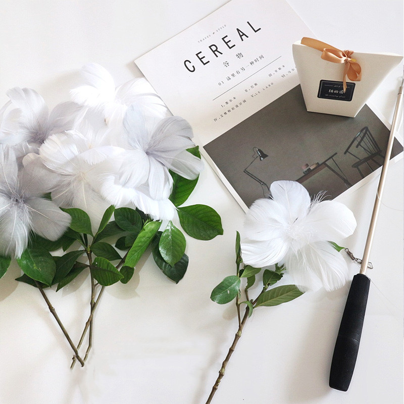 Telescopic Rod Ribbon Feather Bell Replacement Head