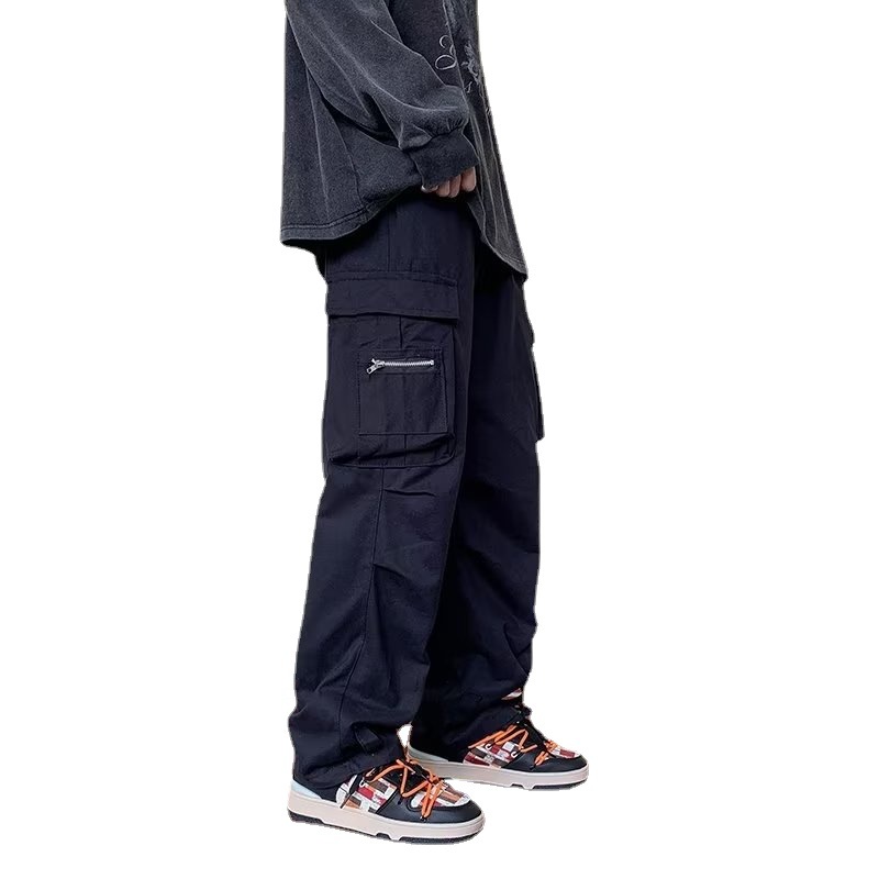Men's Multi Pocket Straight Casual Trousers