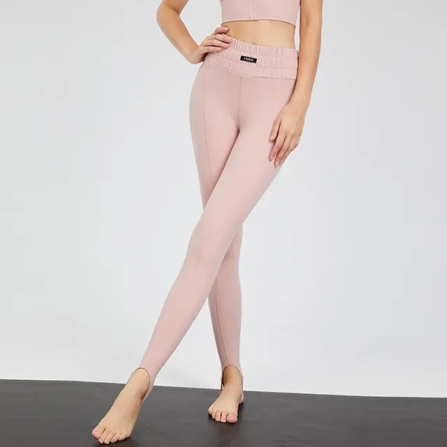 Wide waisted Stretch And Quick drying Abdomen Tight fitting Sweatpants Pink - Shop at LoveMi