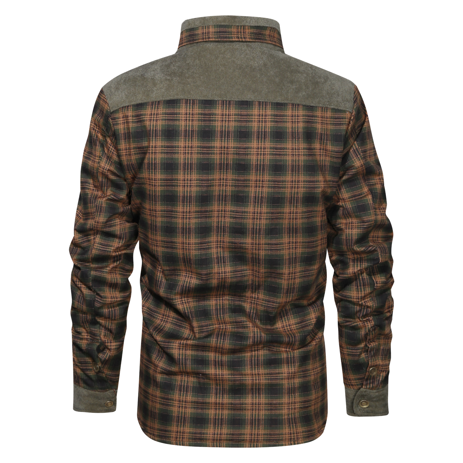 Thickened-Shirt-Jacket-With-Classic-Plaid-Fuzzy-Fleece-Lining-Inside-Design